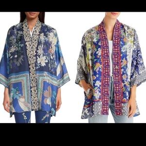 Johnny Was Reversible 💯% Silk ‘Ono Emilia’ Kimono Oversized S EUC